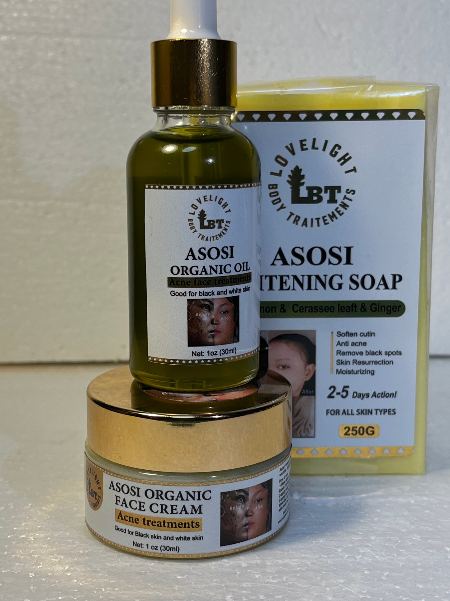 Asosi organic acne treatments 3pcs