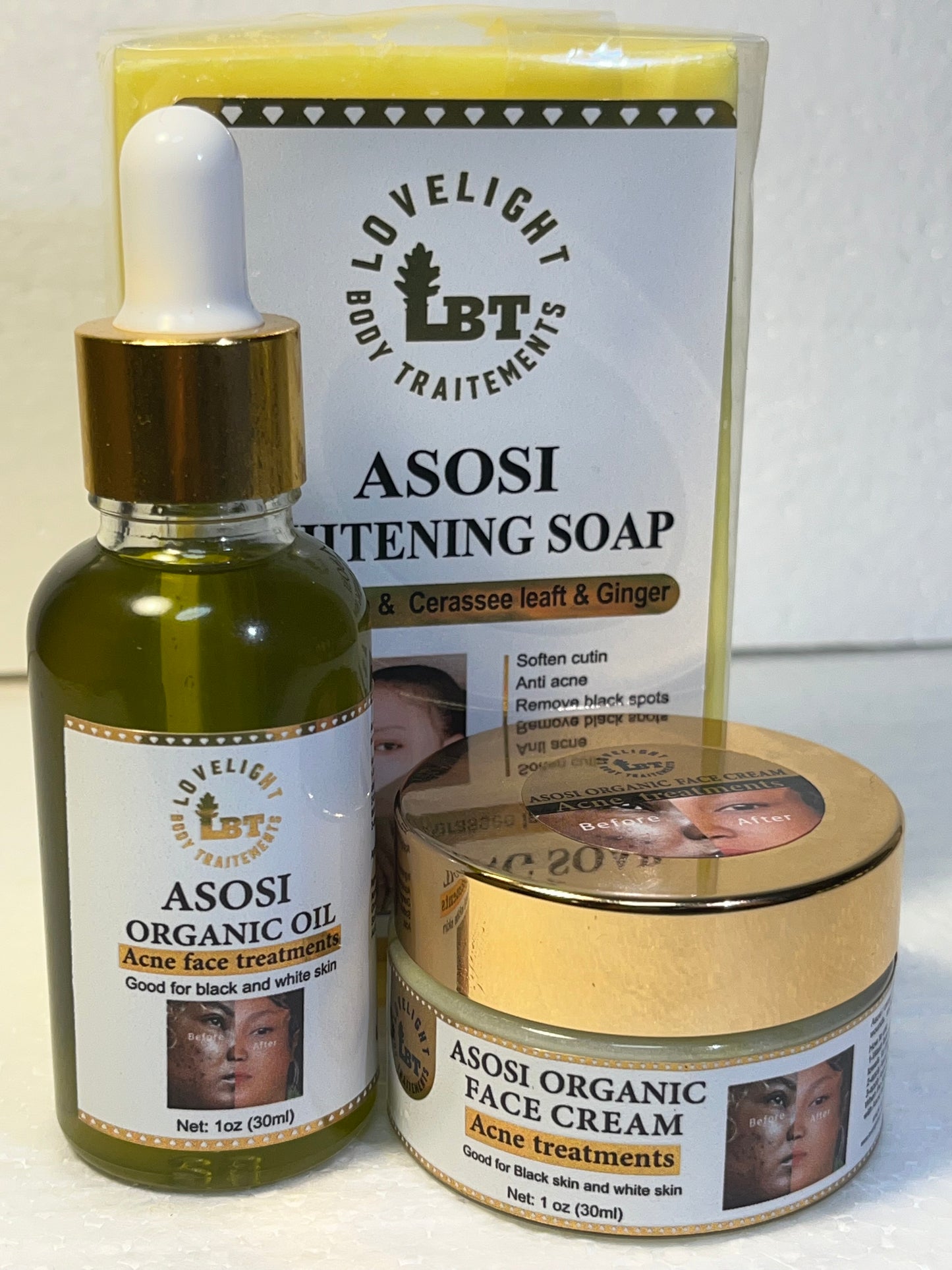 Asosi organic acne treatments 3pcs